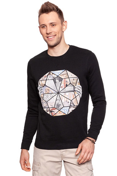 BLUZA WRANGLER MĘSKA SLABBINK SWEAT BLACK W6555HP01 112130565