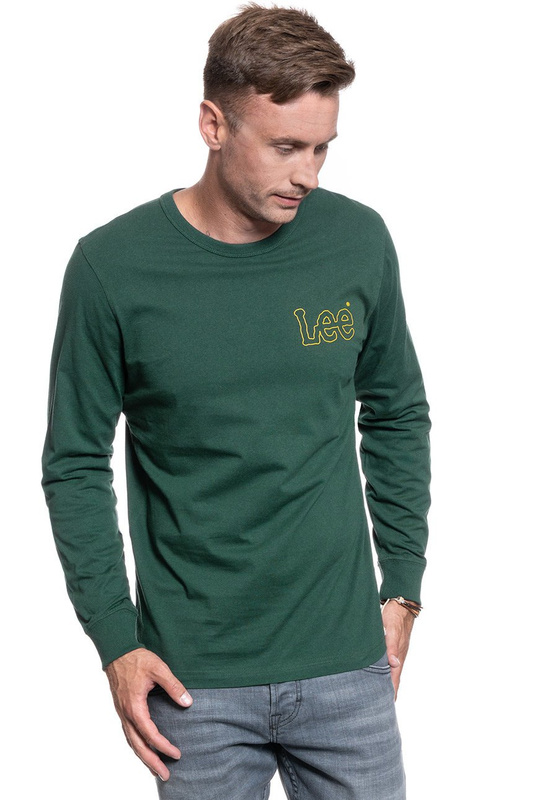 LONGSLEEVE LEE OUTLINE LOGO LS DK BOTTLE GREEN L60GFEBB 112113358