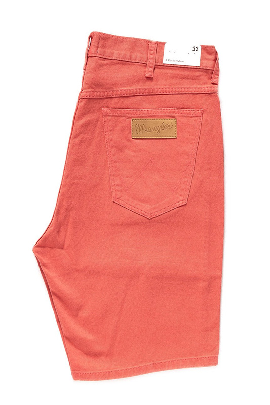 SPODENKI MĘSKIE WRANGLER 5 POCKET SHORT EMBERGLOW W14CLV33F 112126608