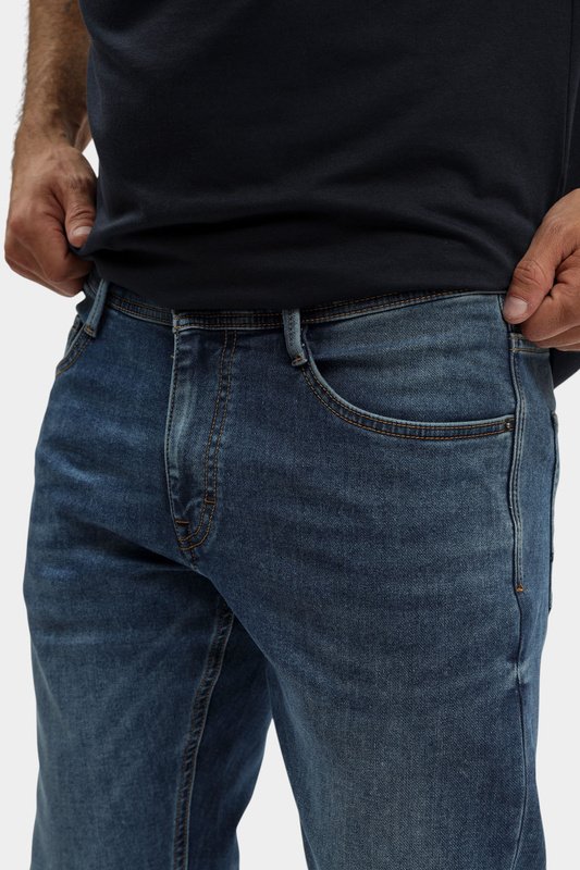 Męskie Spodnie jeansowe Mustang Style Oregon Slim K Denim Blue 1017226 5000 682