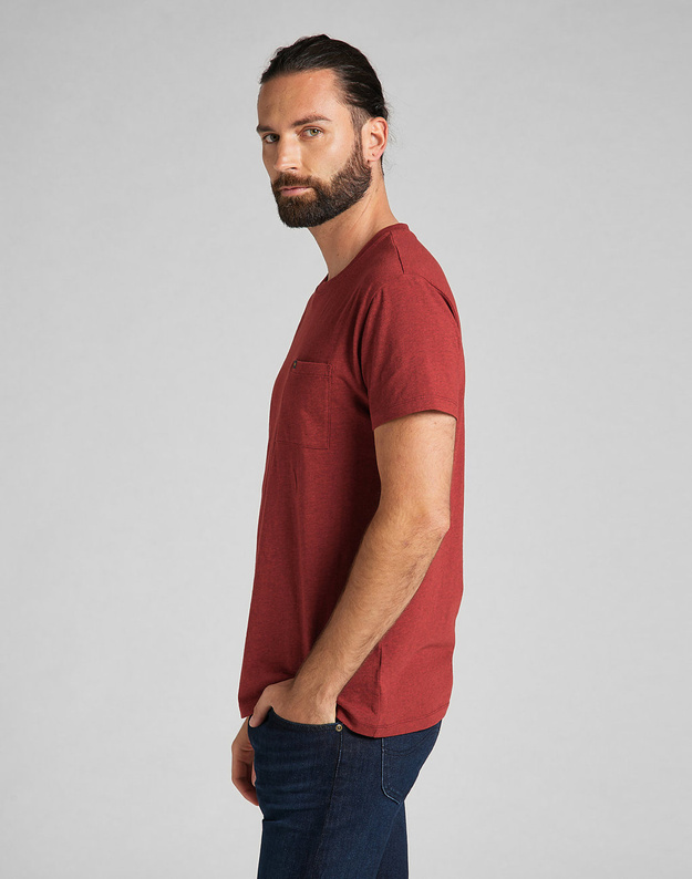 LEE ULTIMATE POCKET TEE MĘSKI T-SHIRT FIRED BRICK L66JWTTM 112140555