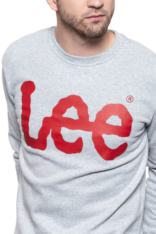 BLUZA LEE BLUZA LEE CREWNECK SWS GREY MELE L81RTJMP 112121901