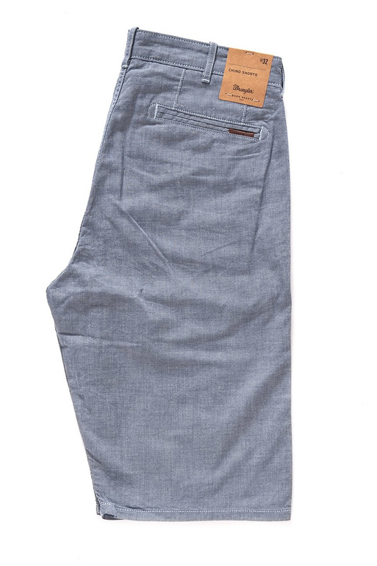 WRANGLER CHINO SHORTS INDIGO CHECK W14MPK89M