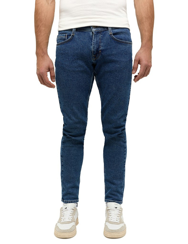 Męskie Spodnie Jeansowe Mustang Style Oregon Slim Denim Blue 1014863 5000 700