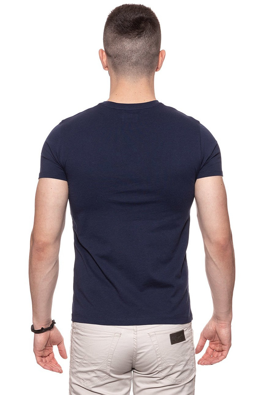 KOSZULKA WRANGLER SS EAGLE TEE NAVY W7B74FK35 112131543