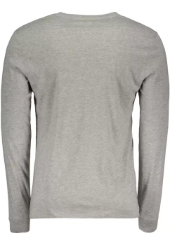WRANGLER LS AMERICANA TEE MĘSKA KOSZULKA Z DŁUGIM RĘKAWEM LOGO MID GREY MELANGE W7JBD3X37 112144830