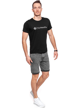 KRÓTKIE SPODENKI WRANGLER DENIM SHORT BLEACHED BLACK W14CRA24P 112126620
