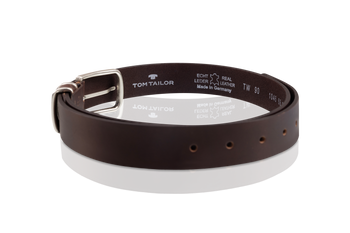 TOM TAILOR PASEK SKÓRZANY TG1046R69/690 35mm Gürtel Q.1869 0690 DARKBROWN