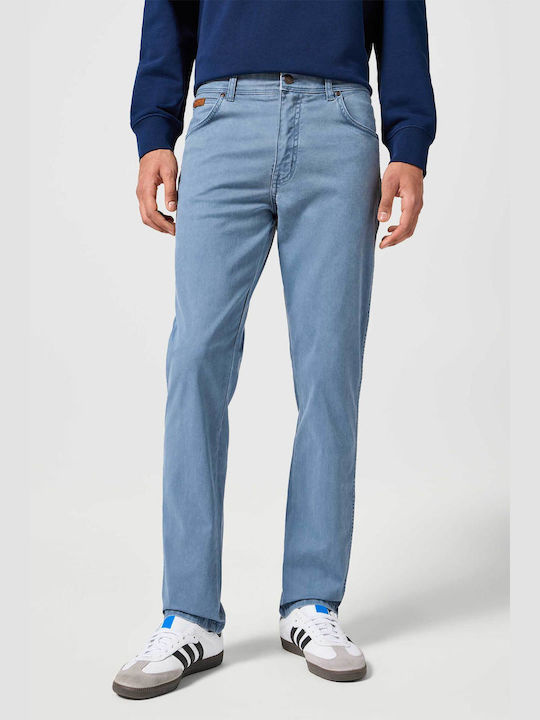 WRANGLER MĘSKIE SPODNIE MATERIAŁOWE TEXAS SLIM GRISAILLE 112356809