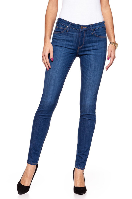 SPODNIE DAMSKIE LEE SCARLETT BRIGHTBLUE WORN L526PFRU 112111791