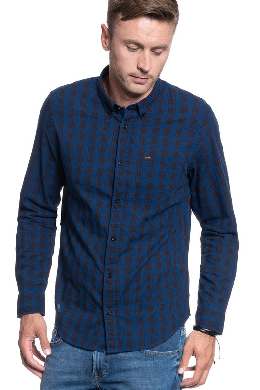 KOSZULA MĘSKA LEE BUTTON DOWN NIGHT SKY L880YWSJ 112123497