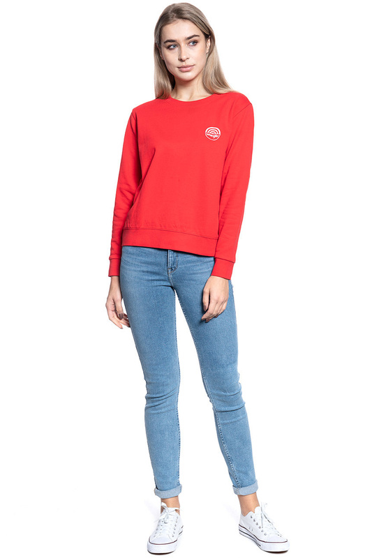 WRANGLER CREW SWEAT LOLLIPOP RED W6Z1HYXSK 112130859