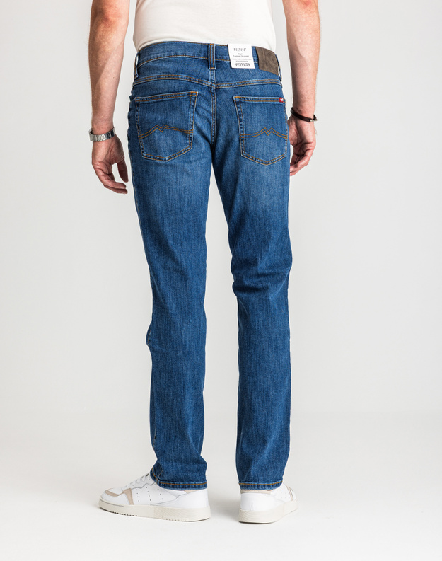 Męskie Spodnie Jeansowe Mustang Style Tramper Straight Denim Blue 1017121 5000 782