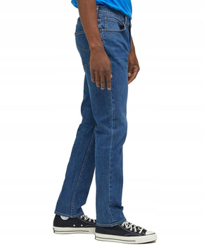 LEE BROOKLYN STRAIGHT MĘSKIE SPODNIE JEANSOWE JEANSY MID WORN KAHUN L452NLC07 112333672