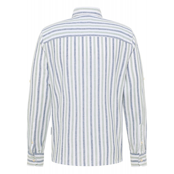 Męska Koszula Mustang Style Rawlins Green Multi Bold Stripe 1016470 12744