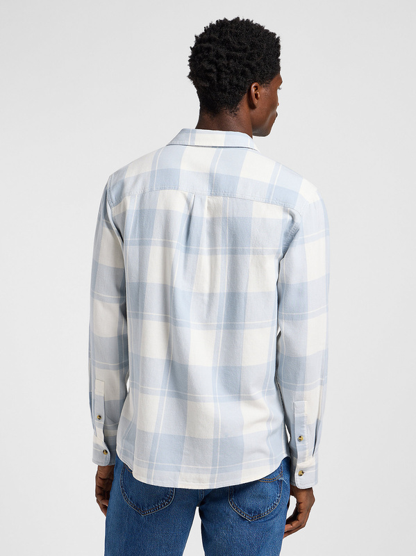 LEE MĘSKA KOSZULA LEE MERCANTILE SHIRT ECRU CONCRETE 112364144