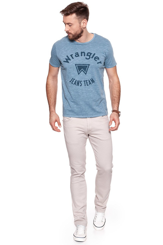 KOSZULKA WRANGLER OVERDYE TEE FLINTSTONE BLUE W7B36EB8O 112131458
