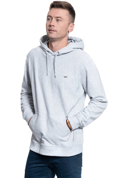 BLUZA LEE BASIC HOODIE SHARP GREY MELE L82QWO03 112122156