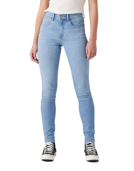 WRANGLER HIGH RISE SKINNY DAMSKIE SPODNIE JEANSOWE FORKEEPS W27HXRW18 112319156