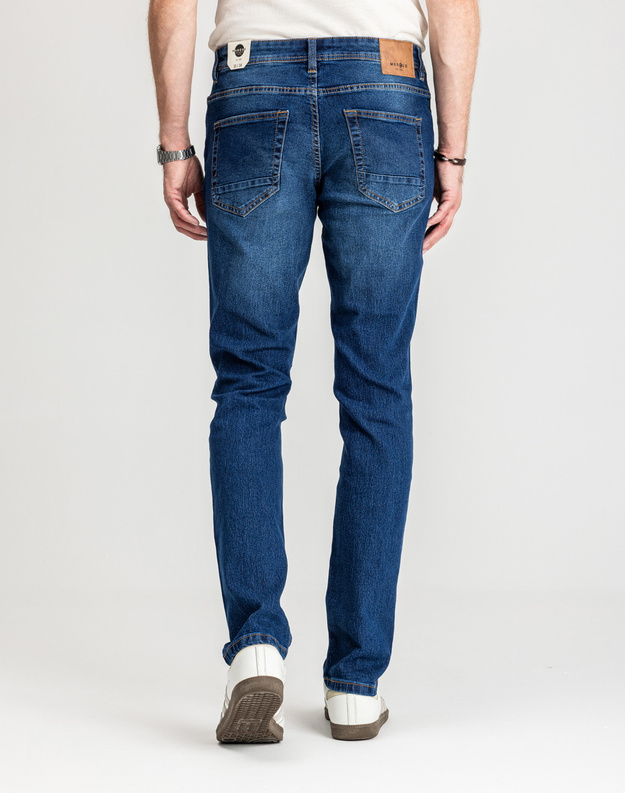 Męskie Spodnie Jeansowe Marcus Sebb 2216 Blue ink.  14-200303