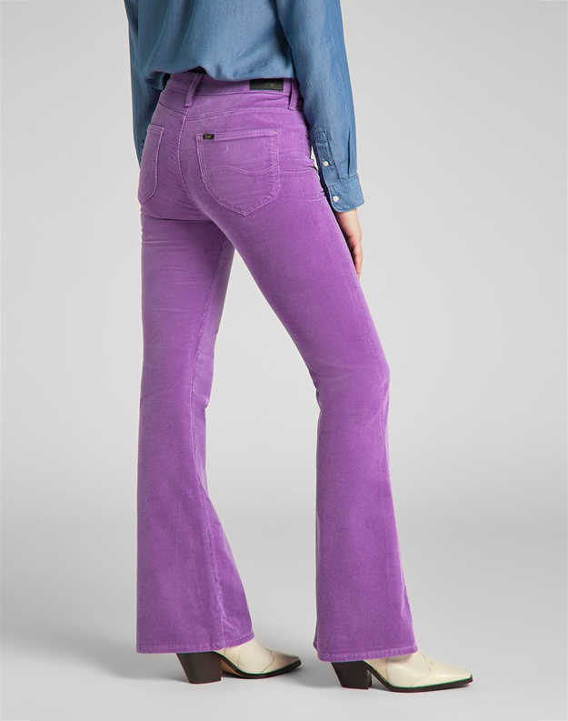 LEE BREESE DAMSKIE SPODNIE SZTRUKSOWE PURPLE L32YQG84 112139946