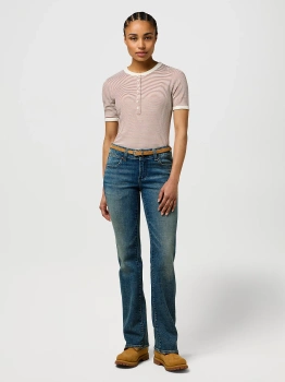 DAMSKI PASEK WRANGLER THIN WESTERN BELT CAMEL 112372414