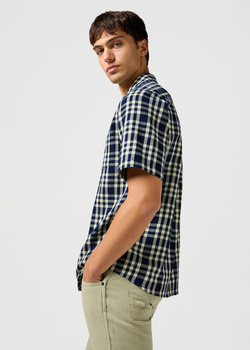 MESKA KOSZULA WRANGLER SS 1 PKT SHIRT CREPE INDIGO 112362902