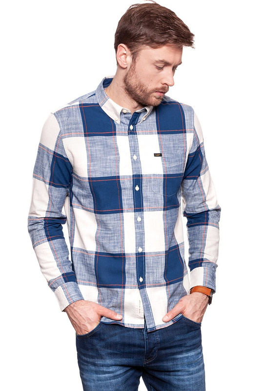 LEE BUTTON DOWN WASHED BLUE L880ZKLR