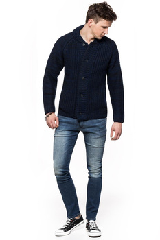 LEE CHUNKY CARDIGAN BRIGHT NAVY L84IOYCF