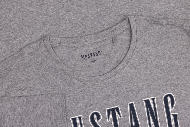 Męski T-Shirt Mustang Style Alex Mid Grey Mélange 1017336 4140