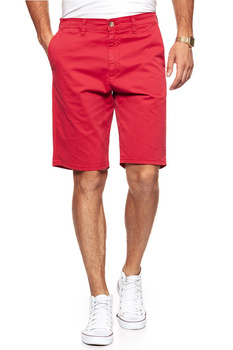 KRÓTKIE SPODENKI WRANGLER CHINO SHORT SCARLET RED W14AMM14A 112126566