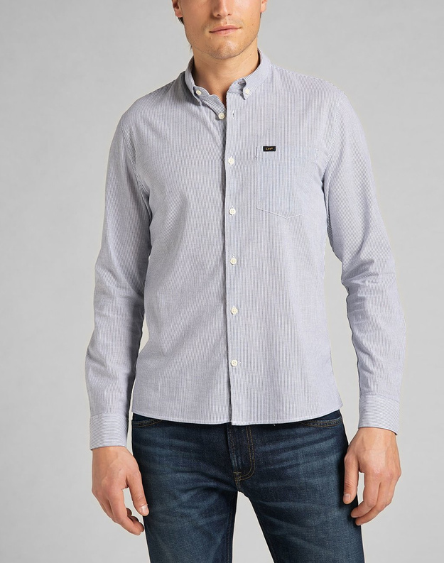 LEE SLIM BUTTON DOWN NAVY L66XMC35 112140597