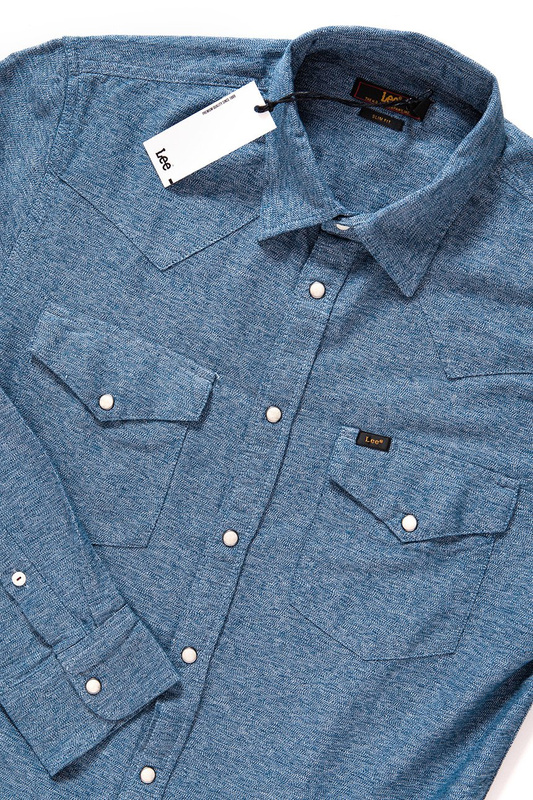LEE WESTERN SHIRT MEDIEVAL BLUE L643CV13