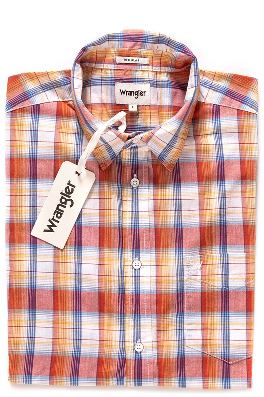 WRANGLER SS 1 PKT SHIRT POMPE W5860OR1C 112129524