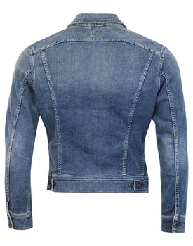LEE ZIP RIDER RETRO MOD DENIM JACKET STRUMMER BLUE