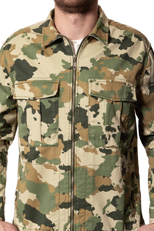 KURTKA LEE FATIQUE OVERSHIRT CAMOUFLAGE L66QCW03 112116625