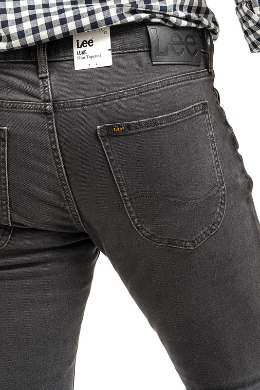 MĘSKIE SPODNIE LEE LUKE DARK GREY L719PCAQ 112331019