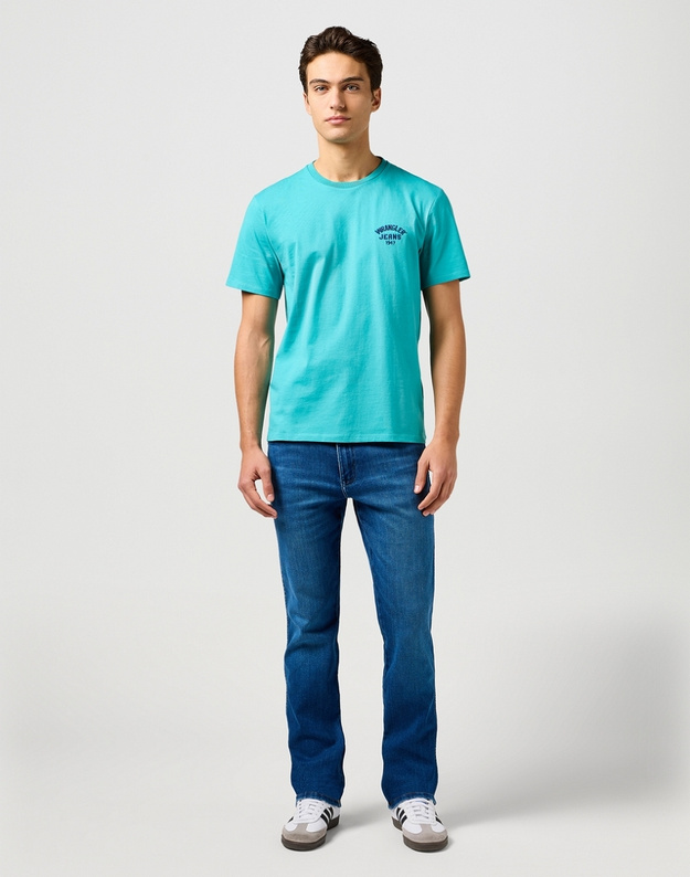 MESKA KOSZULKA WRANGLER SMALL LOGO TEE LATIGO BAY 112362813