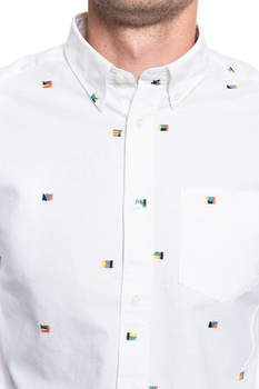 KOSZULA MĘSKA WRANGLER LS 1PKT BUTTON DOWN REAL WHITE W5A3BMXW1 112130026