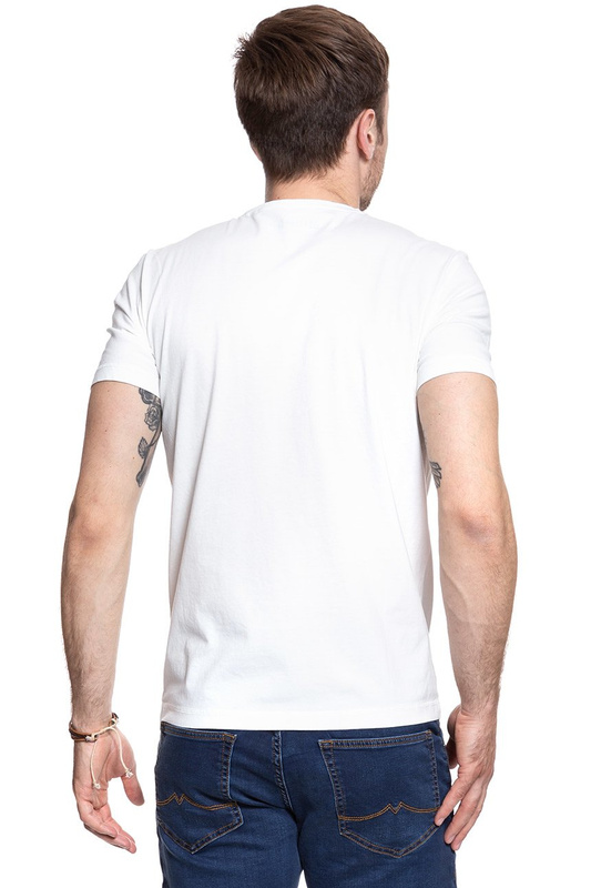 MUSTANG T SHIRT Photoprint Tee CLOUD DANCER 1007543 2020