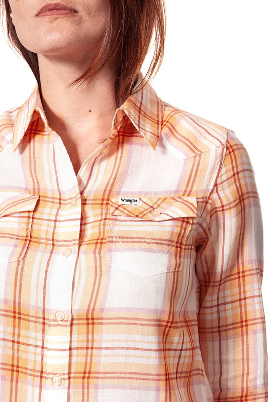 KOSZULA WRANGLER WESTERN APRICOT NECTAR W5240LU65 112129350