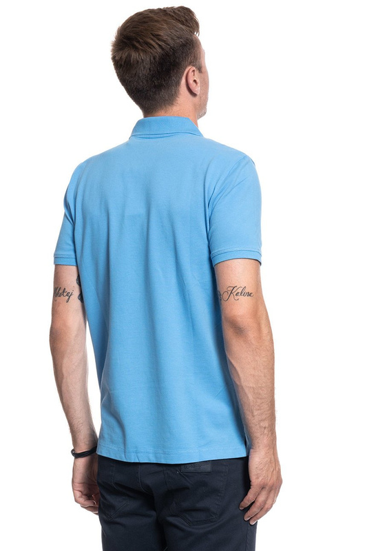 KOSZULKA POLO MĘSKA MUSTANG Paplo PC basic BONNIE BLUE 1009515 5094