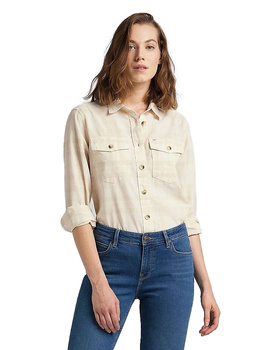 LEE WORKSHIRT WORKWEAR DAMSKA KOSZULA MATERIAŁOWA WHITE L46HTVTW 112144070