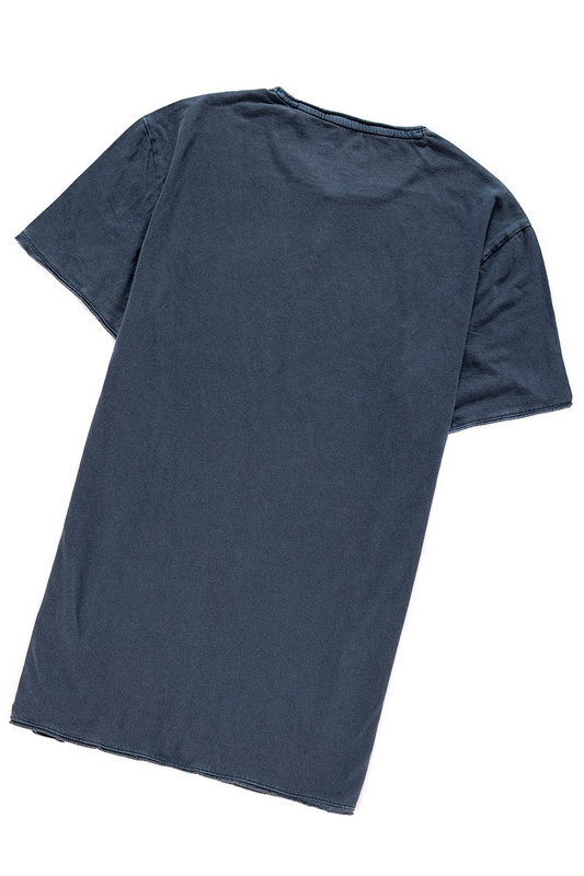 MUSTANG T SHIRT OPEN EDGE HENLEY DRESS BLUES 1007742 5334