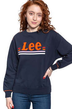 BLUZA LEE DAMSKA LOGO SWS MIDNIGHT NAVY L36GTXMA 112107856