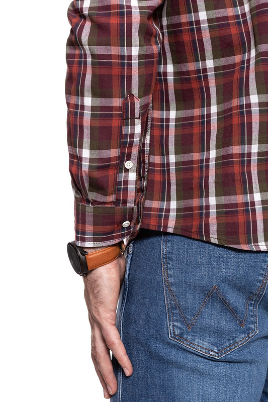 WRANGLER LS BUTTON DOWN SHIRT BOSSA NOVA W5874NQDQ