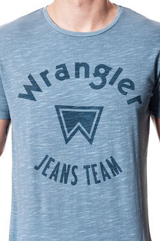 KOSZULKA WRANGLER OVERDYE TEE FLINTSTONE BLUE W7B36EB8O 112131458