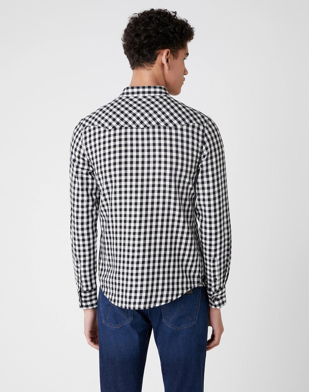 WRANGLER LS WESTERN SHIRT MĘSKA KOSZULA OFF WHITE W5F03O737 112130104