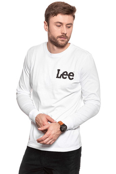 LONGSLEEVE LEE LS LOGO TEE WHITE L63NAI12 112115132