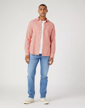 WRANGLER 1 POCKET SHIRT MĘSKA KOSZULA MATERIAŁOWA KRATA PAPRIKA W5A22LR41 112337479
